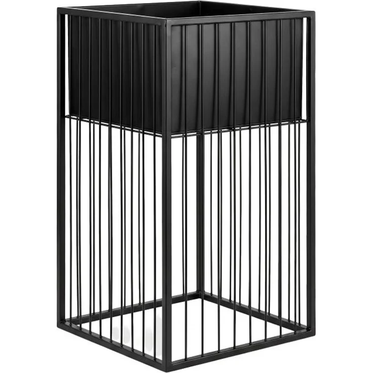 Relaxdays Metall Blumenständer in Schwarz – Bild 10