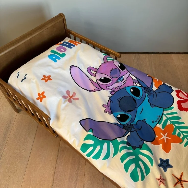 Lilo & Stitch Babybettwäsche Lilo & Stitch Babybettwäsche Glow in the Dark, 100% Baumwolle – Bild 2