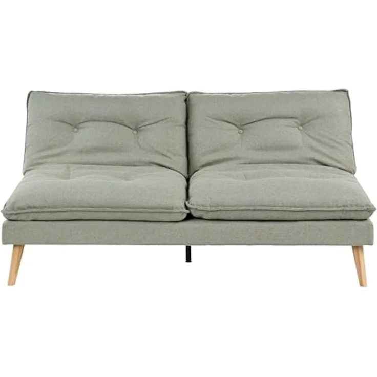 Schlafsofa 3-Sitzer YILA Stoff Grün – Bild 1