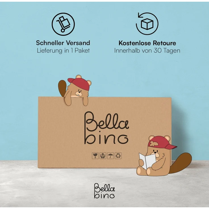 Bellabino 'Liri' Babybett 70x140 cm, beige, 3-fach höhenverstellbar, Kinderbett umbaubar zum Juniorbett (inkl. Umbauseiten) – Bild 9