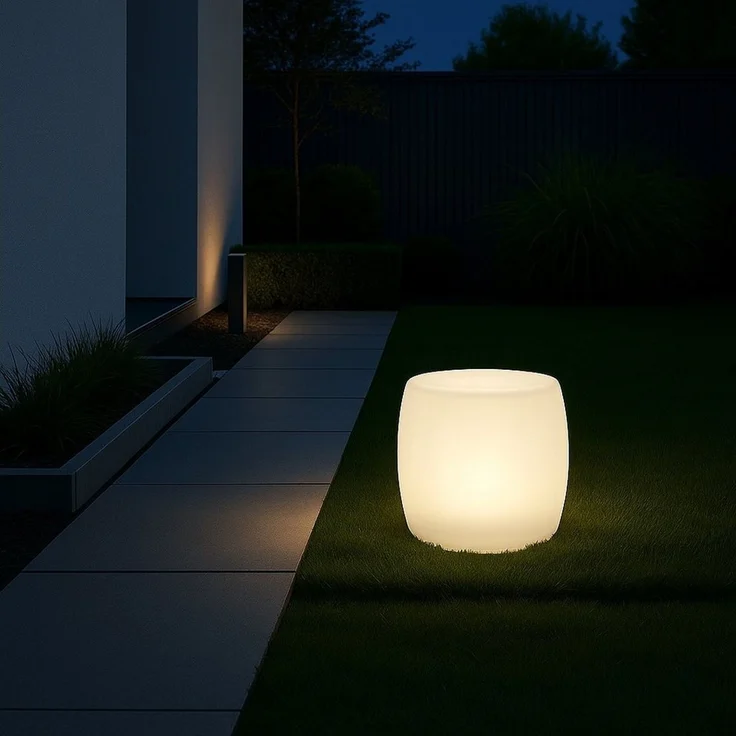 MeLiTec LED Solarleuchte Solar Gartenleuchte LK08-4 Modell Trommel, nein, 6h Leuchtdauer – Bild 5
