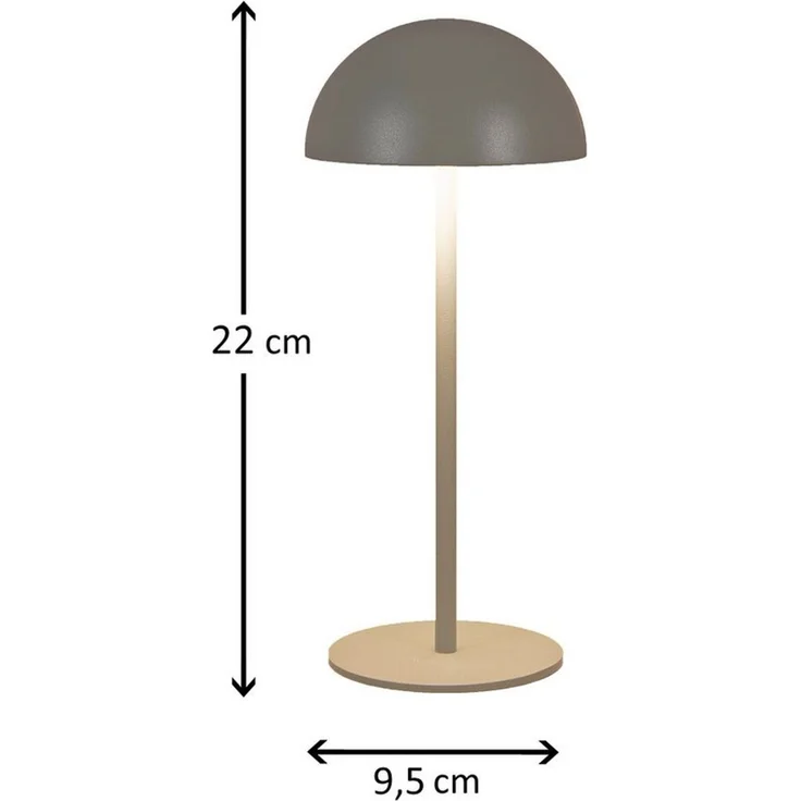 Coen Bakker Deco BV LED Außen-Tischleuchte Touch Tischlampe dimmbar mit Akku, In-/Outdoor, Touch-Funktion, LED fest verbaut, Kaltweiß, Warmweiß, Tageslichtweiß – Bild 3