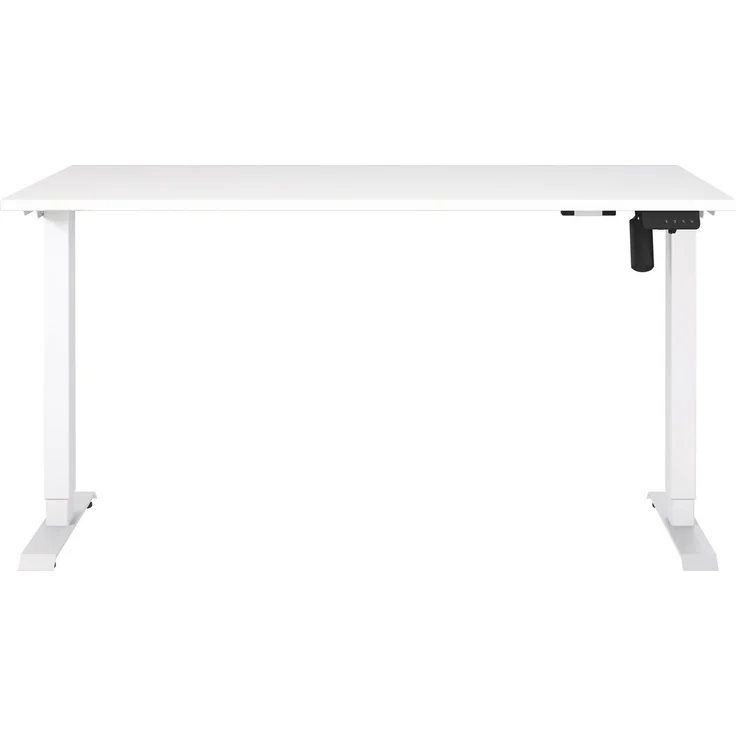 Germania Schreibtisch 8023-84, in Weiß, elektr. höhenverstellbar, 140 x 119 x 80 cm (BxHxT) – Bild 1