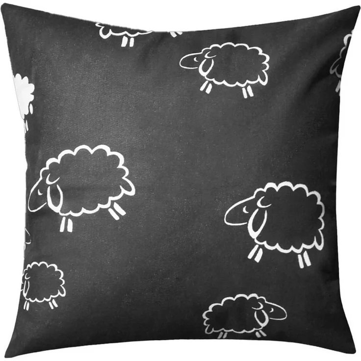 Heubergshop Kissenbezug, (1 Stück), 40x40cm Schafe 100% Baumwolle Kissenhülle Kinder (1-Stück-99/1-40x40)