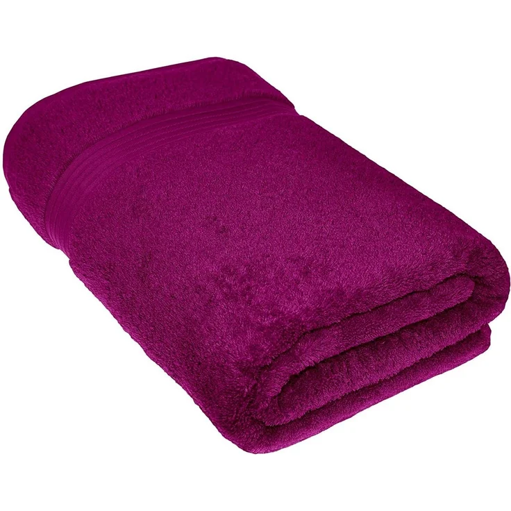 Lashuma Saunatuch Linz, Frottee (1-St), Frottee Badehandtuch 70x200 cm lila – Bild 3