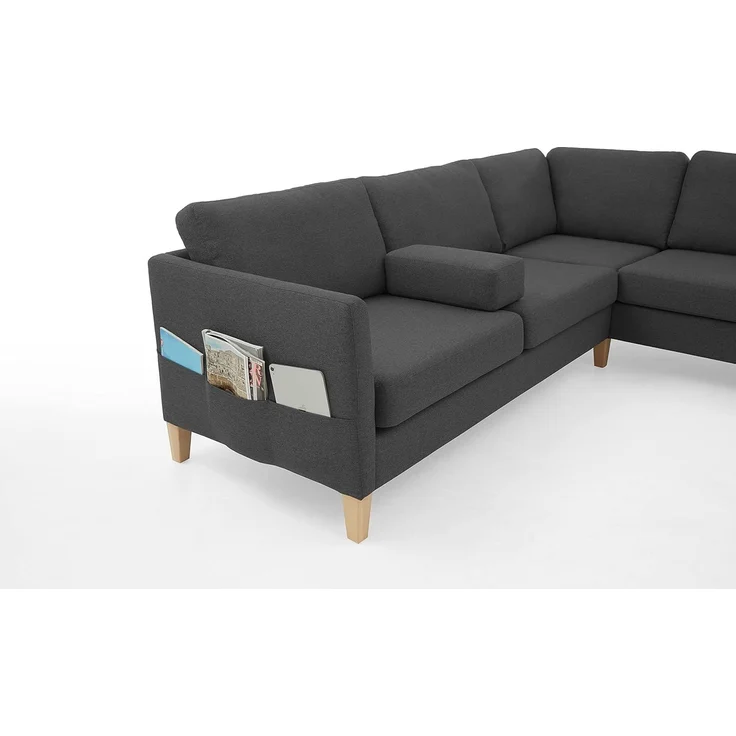 Atlantic Home Collection Ecksofa mit Ottomane rechts – Bild 4