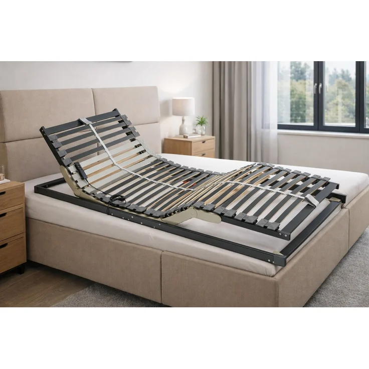 elek. Lattenrost 90x200 Flachmotorrahmen 130kg belastbar #3341 – Bild 2