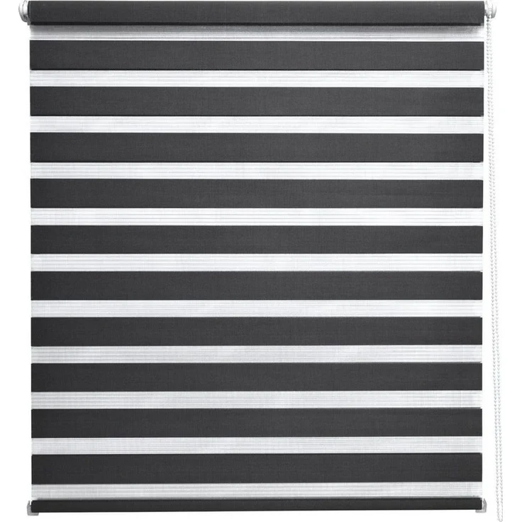 Doppelrollo Doppelrollo SolDecor DL2, 50x150cm, Schwarz – Klemmfix ohne Bohren, Sol Royal, Fensterrollo Innen Rollos für Fenster ohne Bohren Sicht & Sonnenschutz – Bild 1