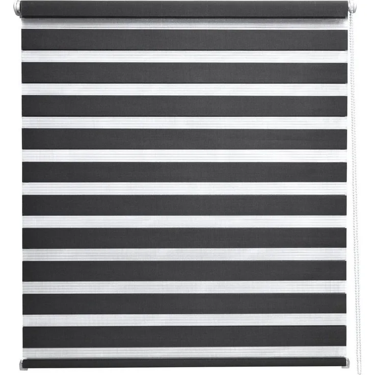 Doppelrollo Doppelrollo SolDecor DL2, 50x150cm, Schwarz – Klemmfix ohne Bohren, Sol Royal, Fensterrollo Innen Rollos für Fenster ohne Bohren Sicht & Sonnenschutz