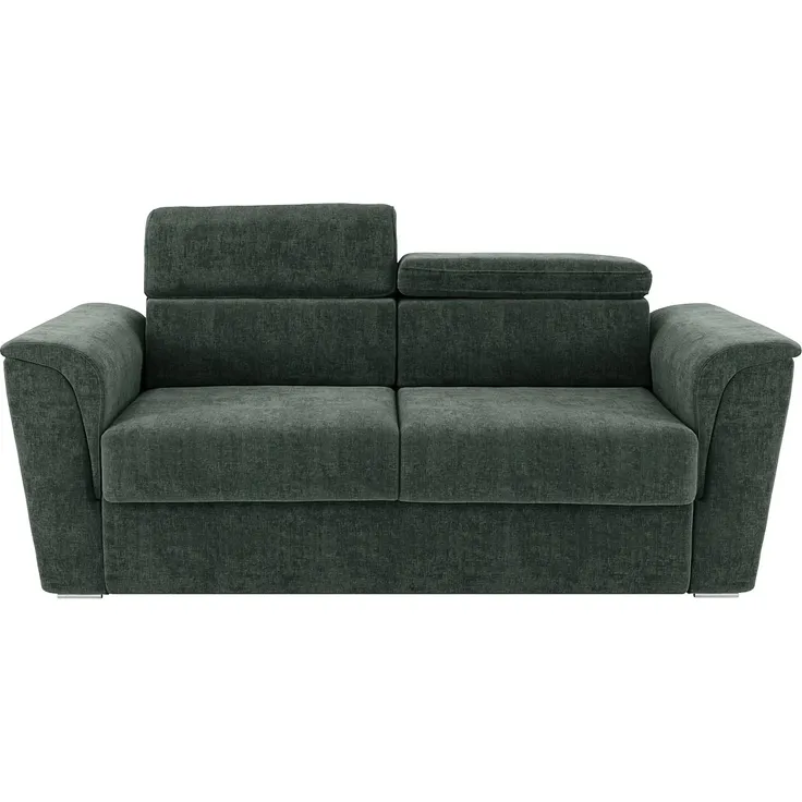 Vente-unique - RIZORA Sofa Stoff Grün - B 223 cm96 cm x H 95 cm x L 210 cm – Bild 3