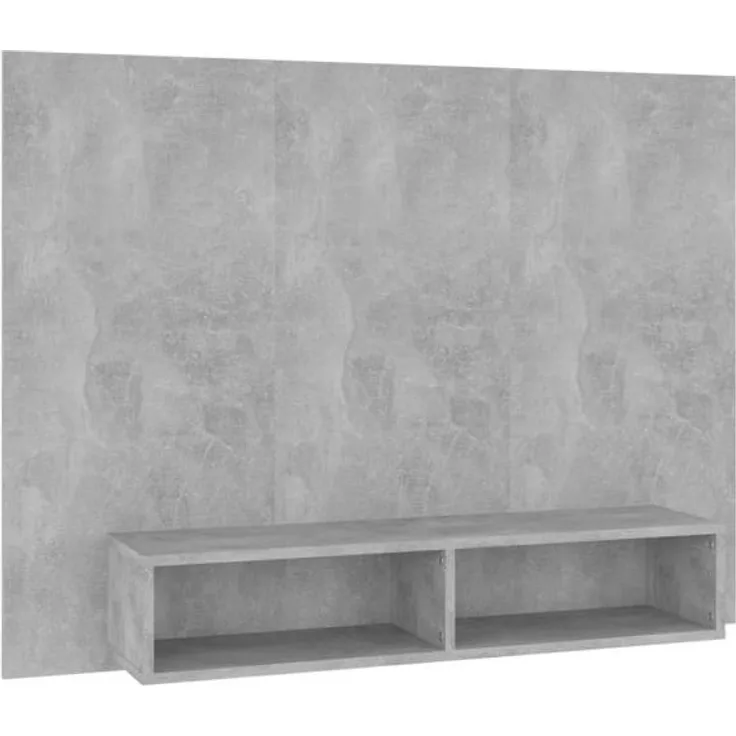 TV-Wandschrank Betongrau 120 x 23,5 x 90 cm Spanplatte [808273]