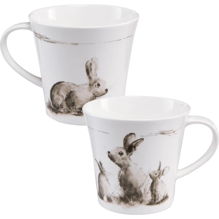 Goebel Kleiner Ausflug - Künstlertasse Peter Schnellhardt schwarz-weiß Fine Bone China 26500091