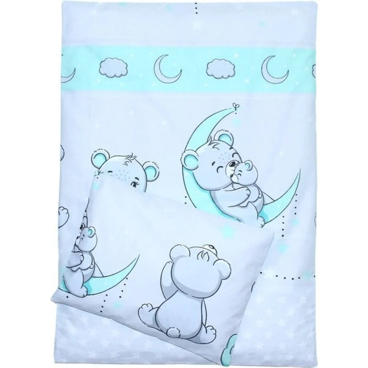 Primawela Babybettwäsche Kinderwagenset Baby Bettwäsche für Kinderwagen Bezüge Decke Kissen, 4 teilig – Bild 4