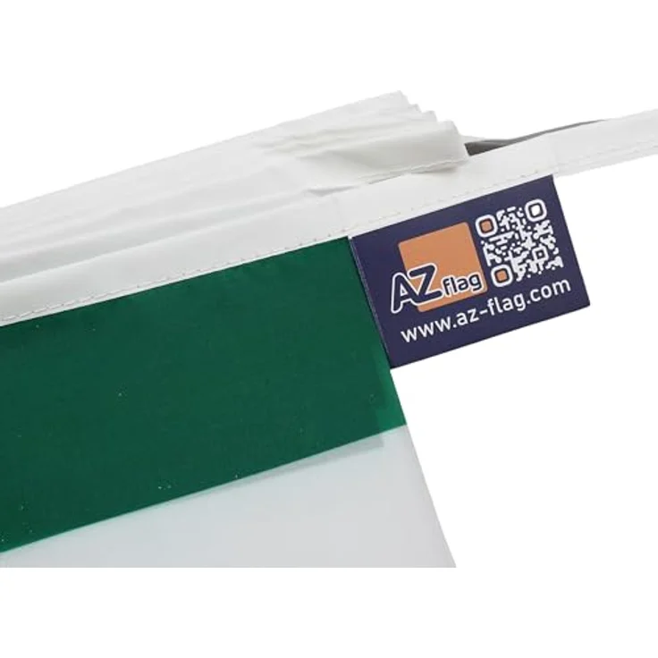 AZ FLAG - Fahnenkette Nigeria 6 Meter Mit 20 Flaggen - 21x14 cm - Nigerianische Girlande Flaggenkette 14 x 21 cm – Bild 3