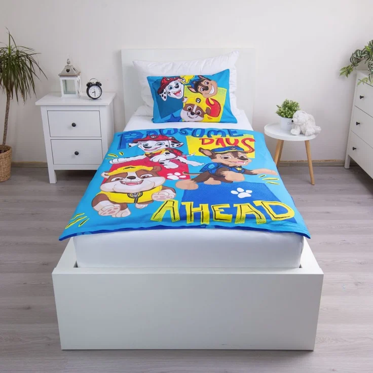 Paw Patrol Bettwäsche für Kleinkinder 100x135 cm 40x60 cm Baumwolle – Bild 2