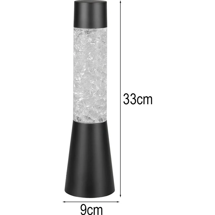 Deko LED RGB Tischleuchte MARTINI Batterie- oder USB betrieben, Höhe 33cm – Bild 4