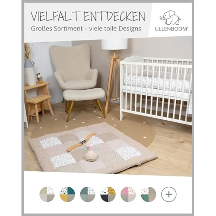 ULLENBOOM ® Bettnestchen Kuschelnest Baby 55x95 cm, kuscheliges Babynest, Made in EU, (1-tlg), Ideal für Neugeborene als Reisebett, Leo – Bild 8