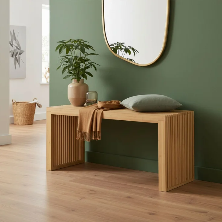 Bellamio 'Sava' Sitzbank, Bambus, natur, Holzbank ohne Lehne, 45x33x100 cm, bis 250 kg belastbar – Bild 6