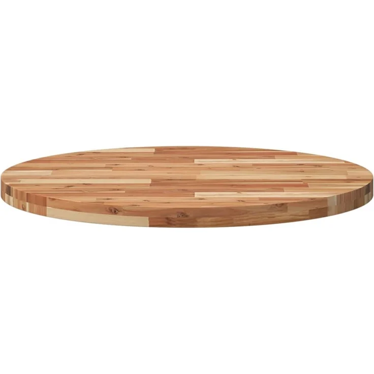 vidaXL Tischplatte Rund Ø80x4 cm Massivholz Akazie 4008704 – Bild 4