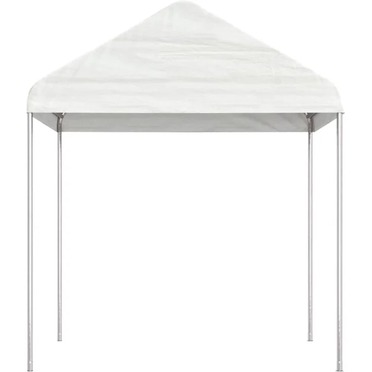 Gartenpavillon, Pavillon mit Dach Weiß 2,28 x 2,23 x 2,69 m Polyethylen – Bild 2