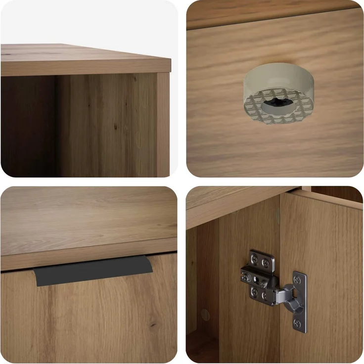 vidaXL Katzenkiste Möbel Artisan-Eiche 100 x 49 x 45 cm Holzwerkstoff 8014758 – Bild 9