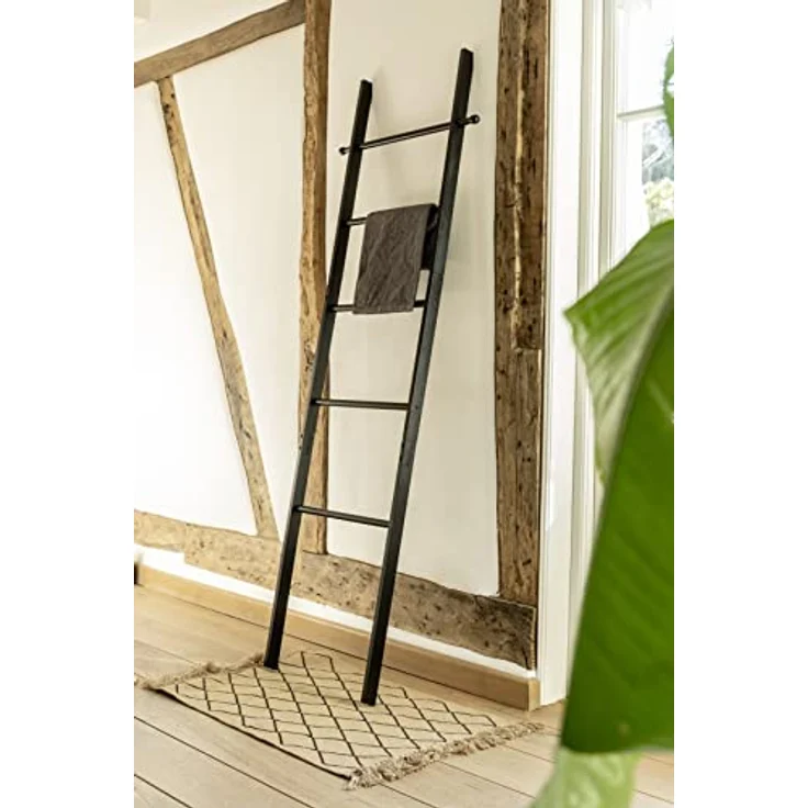 Leiter Badezimmer SURI BAMBOO, Farbe schwarz, Wenko – Bild 10