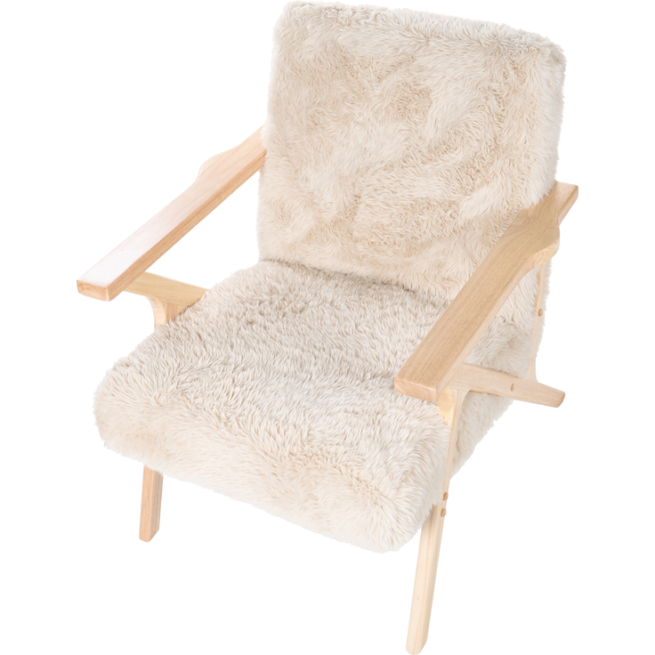 Sessel KISA Webpelz Hellbeige – Bild 7
