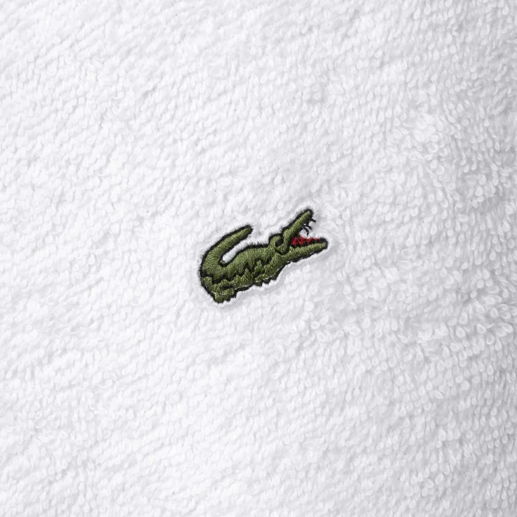 LACOSTE Duschtuch - LLECROCO, Handtuch, Bio-Baumwolle Weiß 70x140 cm – Bild 2
