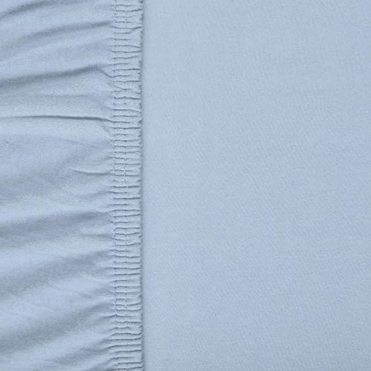 aqua-textil Viana Spannbettlaken 140x200-160x200 cm blau Baumwolle Spannbetttuch Jersey Laken – Bild 4