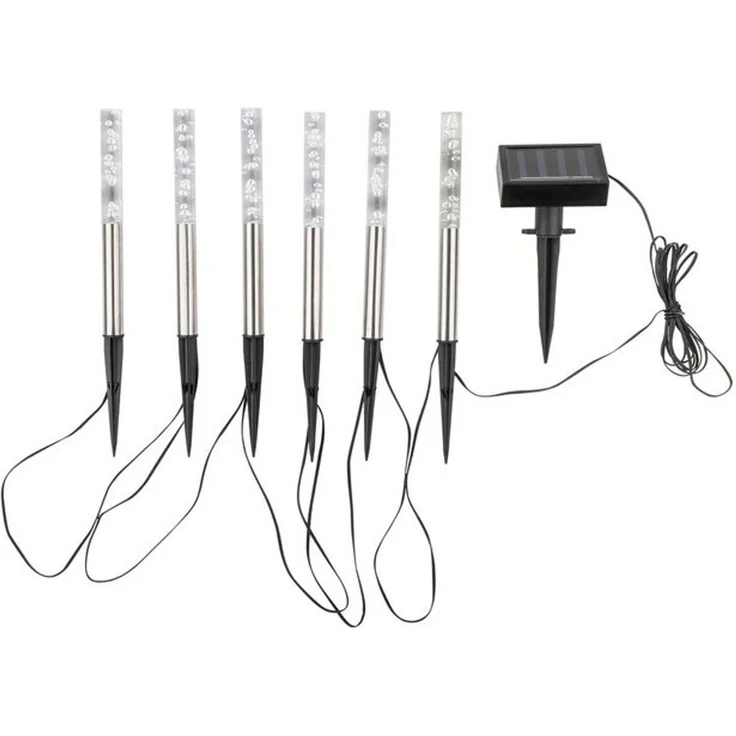 Spetebo LED Solarleuchte LED Solar Leuchten Bubbles - 6er Set, Farbwechsel, LED, bunt – Bild 2