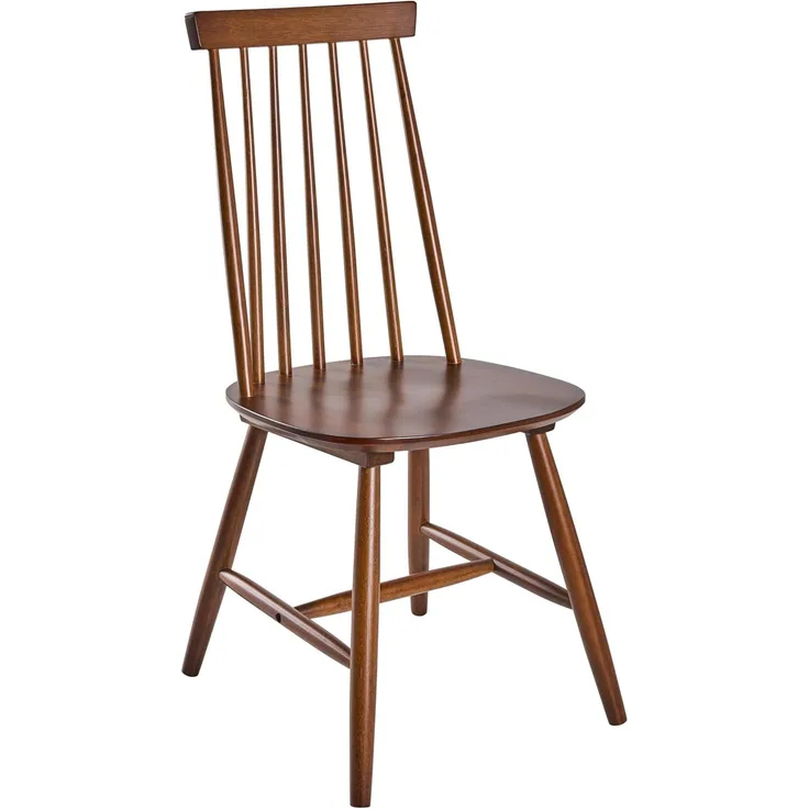 Esszimmerstuhl 2er Set BURBANK Holz Braun