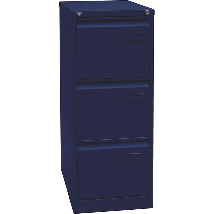 Bisley LIGHT Hängeregistraturschrank, einbahnig, DIN A4, 3 HR-Schubladen, Farbe silber – Bild 6