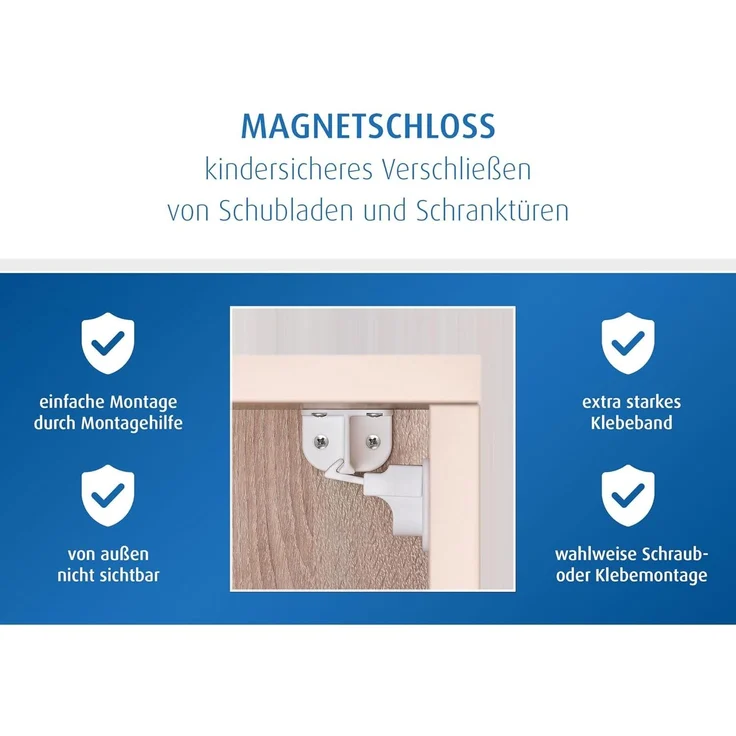 Reer Magnetschloss mit Montagehilfe – Bild 3