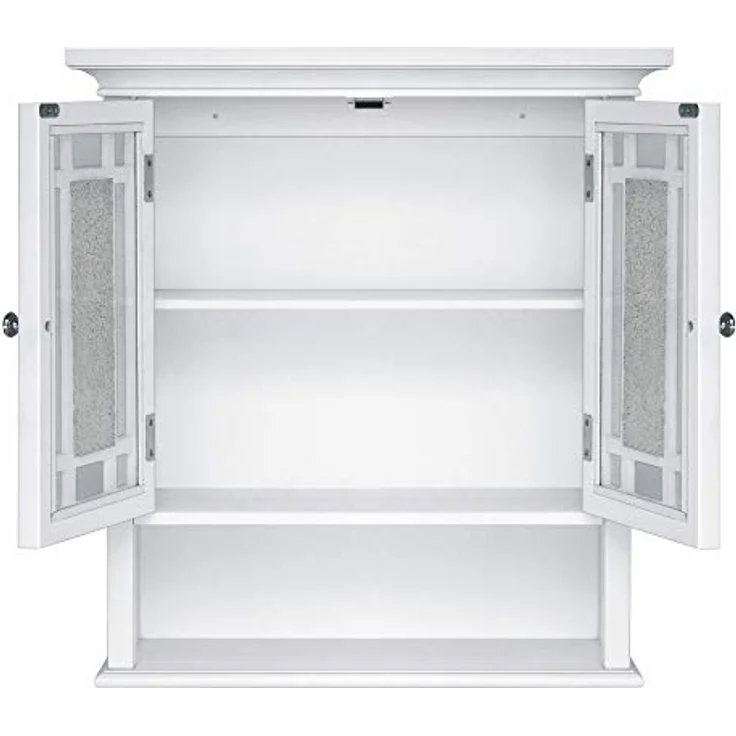 Teamson Home Badezimmer Windsor Holzwandschrank 2 Türen Weiß ELG-527 – Bild 10