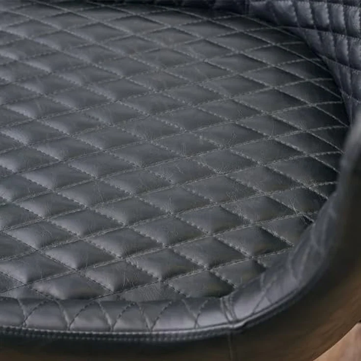 Julian Bowen Luxe Bürostuhl aus schwarzem Kunstleder, 52 x 60 cm – Bild 7