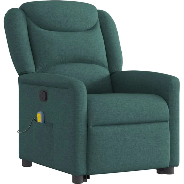 vidaXL Massagesessel mit Aufstehhilfe Dunkelgrün Stoff 3303210 – Bild 3