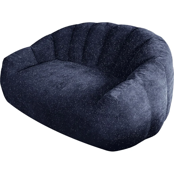 Sitzsack-Sessel 140cm×98cm×61cm in Blau mit Armlehnen und bärenpfoteninspiriertem Design – Bild 2
