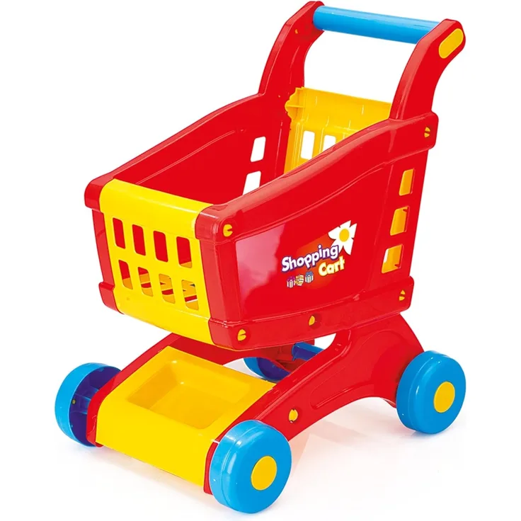 Warenkorb Korb Einkaufswagen Spielzeug Shoppingspaß für Kinder Rollenspield Neu