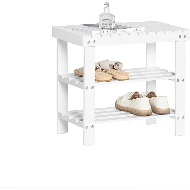 SoBuy Schuhregal FSR02-K, Sitzbank Schuhbank aus Bambus – Bild 1