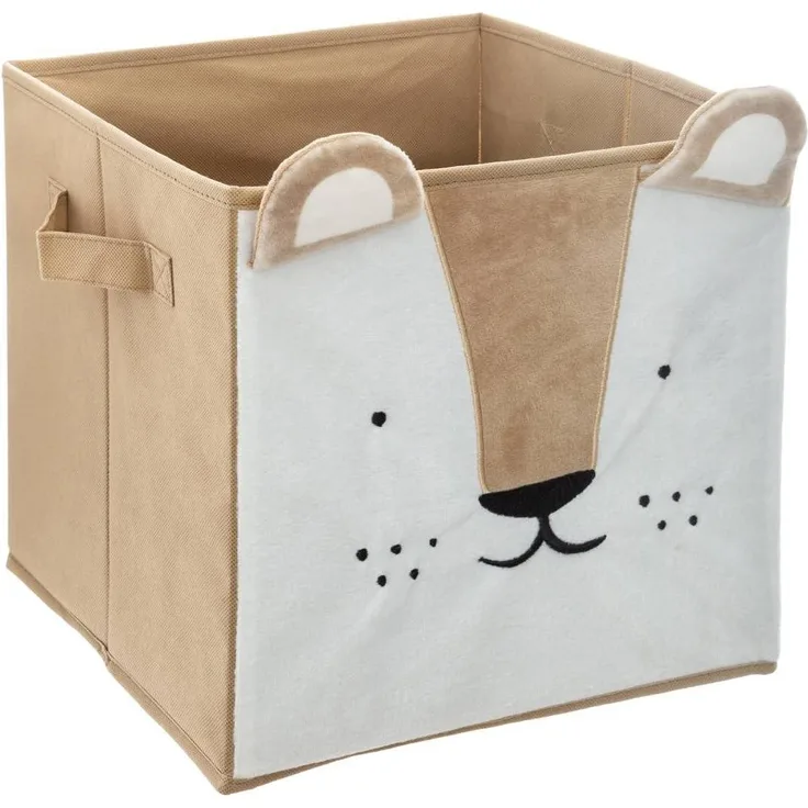 Atmosphera Aufbewahrungsbox, faltbar, Velours, Löwen-Kollektion Löwe