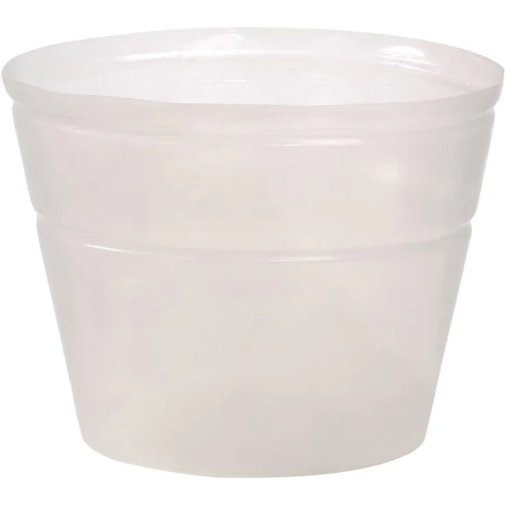 Dehner Pflanztopf-Einsatz, flexibel, Ø 25 cm, Höhe 15 cm, Kunststoff, transparent