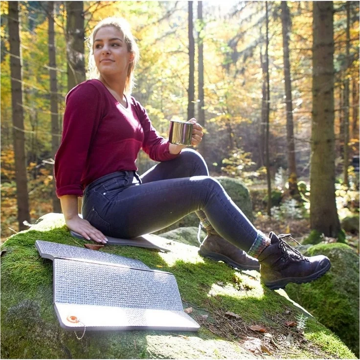 UQUIP Sitzkissen Sitzkissen Josy Faltbar Camping Unterlage, Outdoor Thermo Sitz Kissen Alu – Bild 3