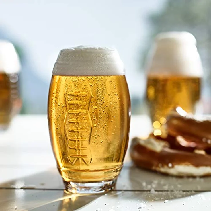 40YARDS Bierglas American Football Glas (2er Set) mit erhabener Football Naht (600 ml), 2-tlg, 100% Glas, erhabene, fühlbare Naht – Bild 7