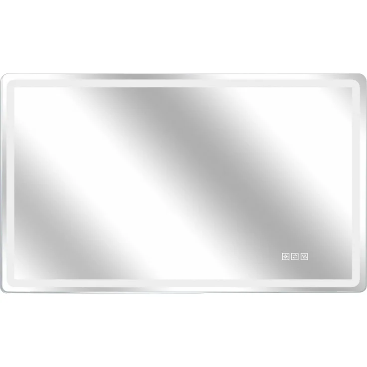 LED-Badezimmerspiegel 60x100 cm, rahmenlos, dimmbar, mit Anti-Beschlag-Funktion – Bild 9