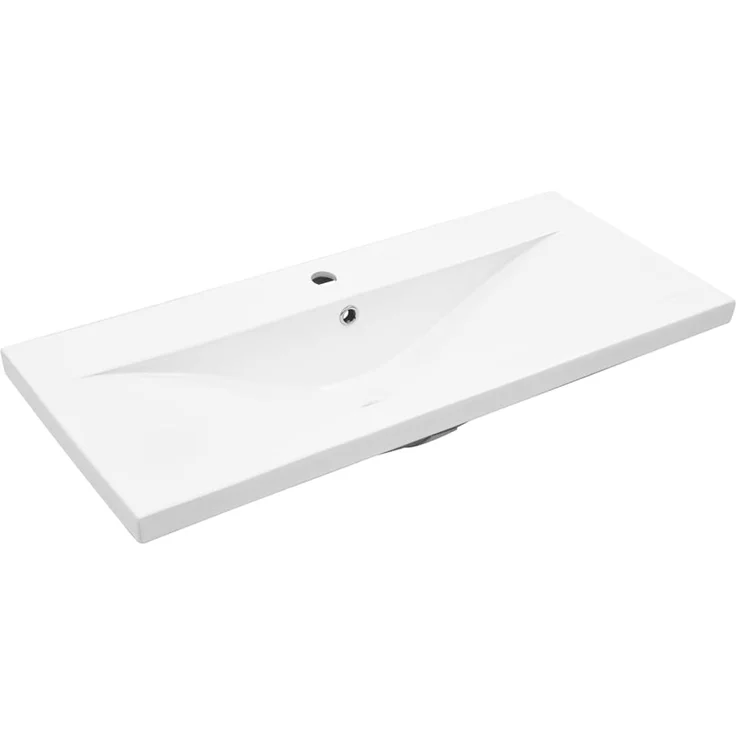 vidaXL Waschbeckenunterschrank mit Einbaubecken Altholz-Optik 3328585 – Bild 4