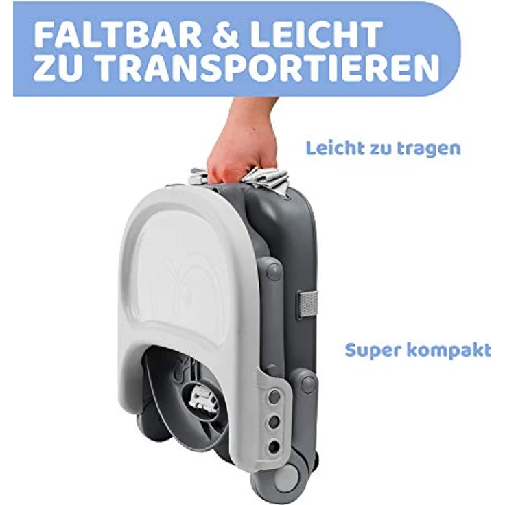 Chicco - Sitzerhoehung Pocket Snack grau – Bild 5