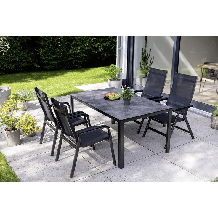 Kettler Basic+ Premium Klappsessel anthrazit / Lakritz – Bild 10