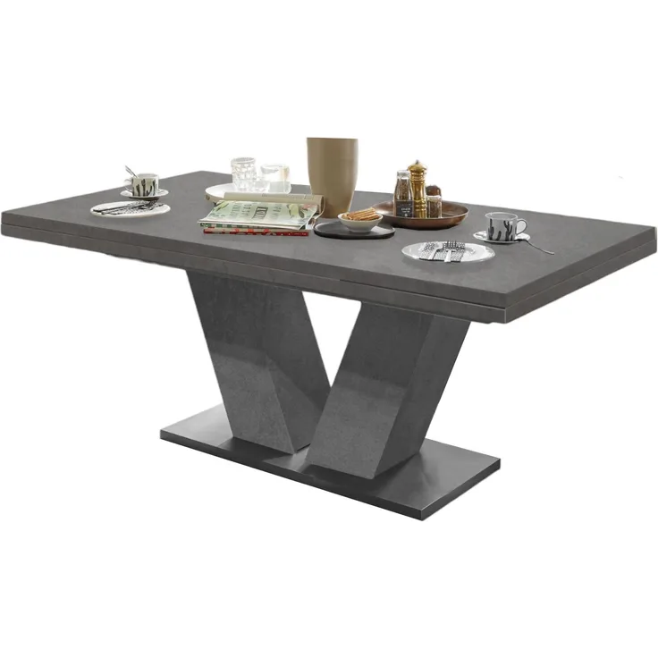 Esstisch ausziehbar Elena 180x90x76 Graphit 13992-180