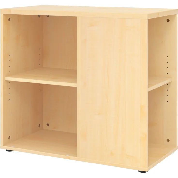 bümö Schreibtisch Schrank in Ahorn, Container Schrank Büro für Ordner & Co. - Anstell-Container Schreibtisch, Schreibtisch Kommode, Büro Schrank Möbel, Bürocontainer, Schreibtischcontainer, 1630-3