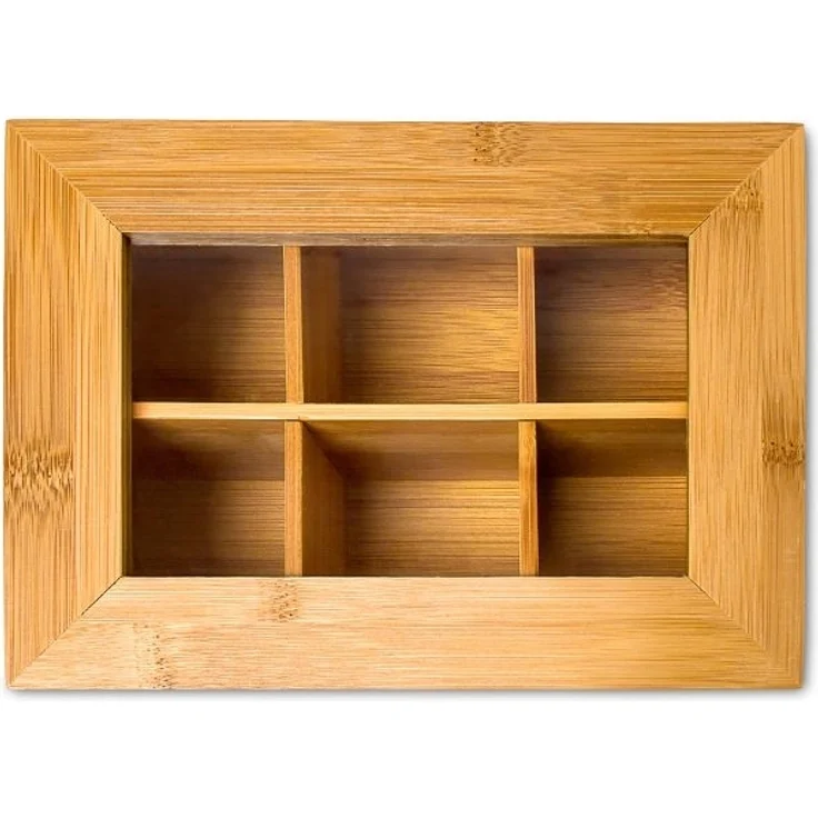 Teebox Bambus lackiert 6 und 8 Fächer – Bild 3